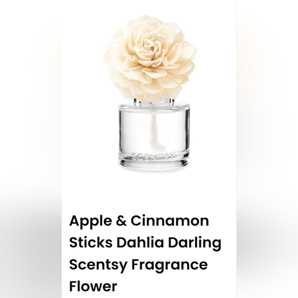 Scentsy Apples & Cinnamon Dahlia Fragrance Flower Spiced White Pumpkin Touch Oak - Picture 1 of 4
